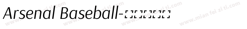 Arsenal Baseball字体转换